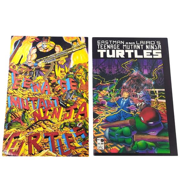 TMNT Comic Book Lot #9 (1986) #34 (1990) VF+ Turtles Teenage Mutant Ninja Mirage - Picture 1 of 11
